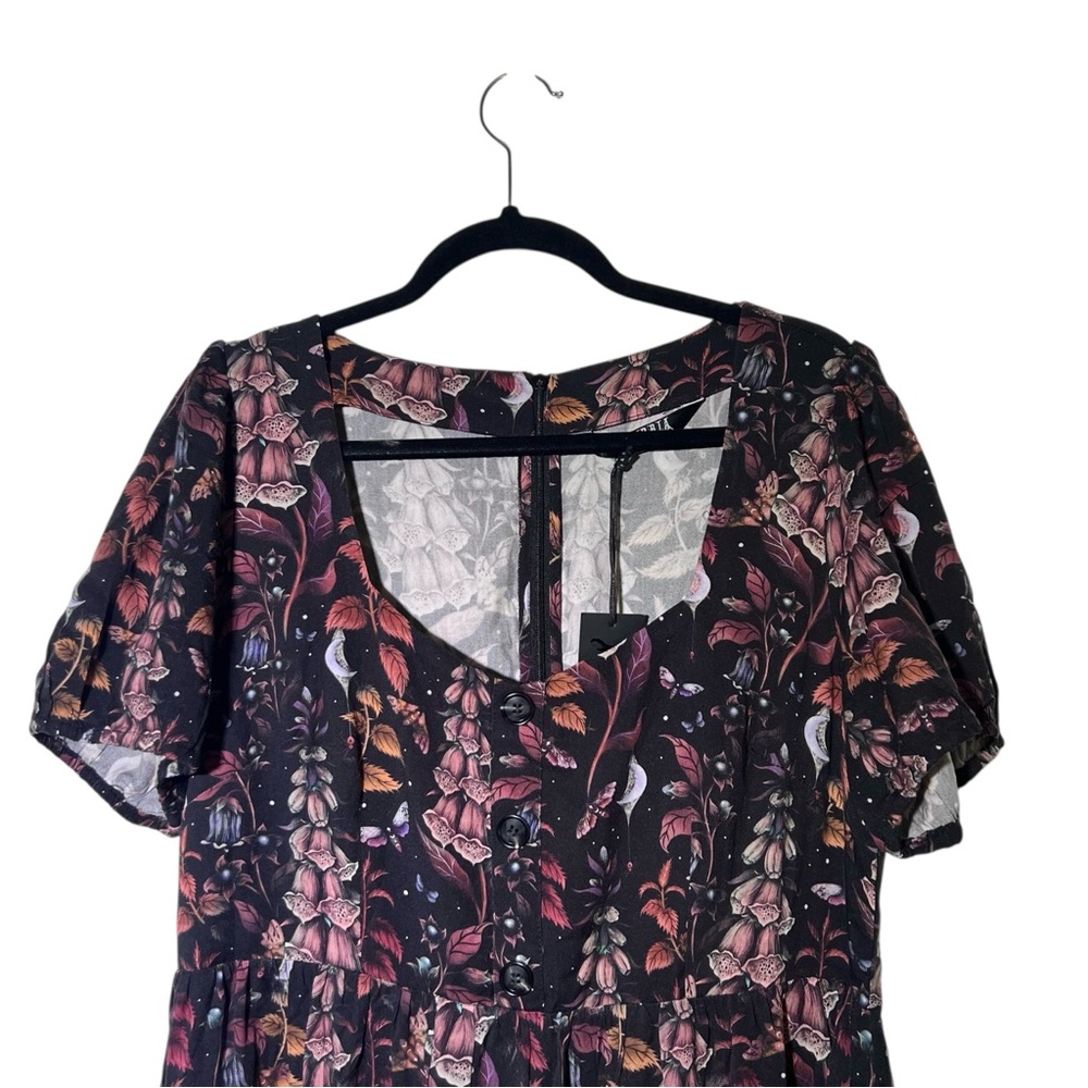 Disturbia Foxglove Button Detail Midi Dress NWT US 12 - Picture 4 of 12